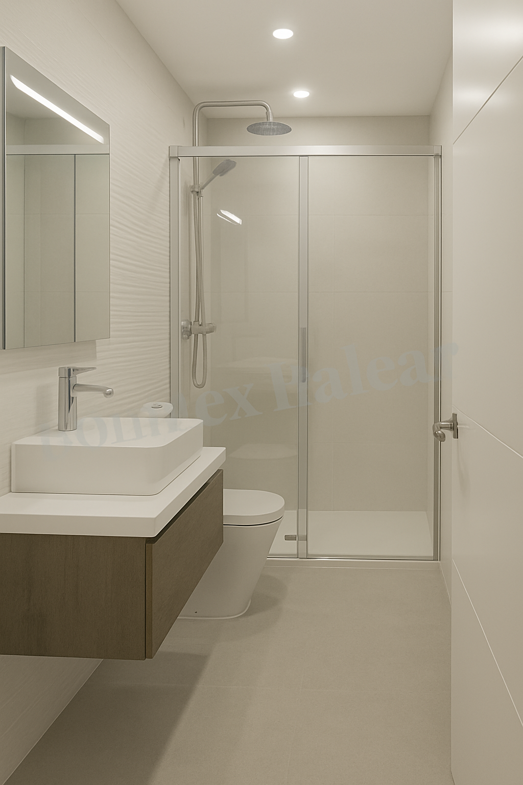 Reforma baño moderno Mallorca